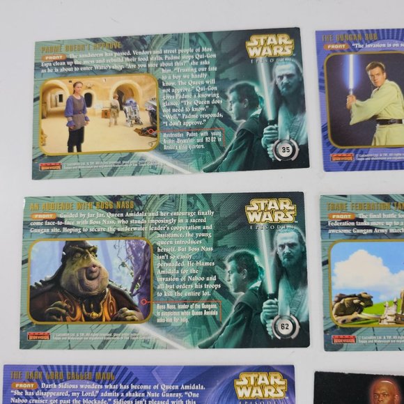 Topps Widevision Star Wars Episode I Trading Cards Lot 8 Cards - Picture 6 of 9
